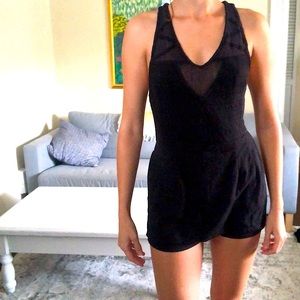 Free people black romper size small